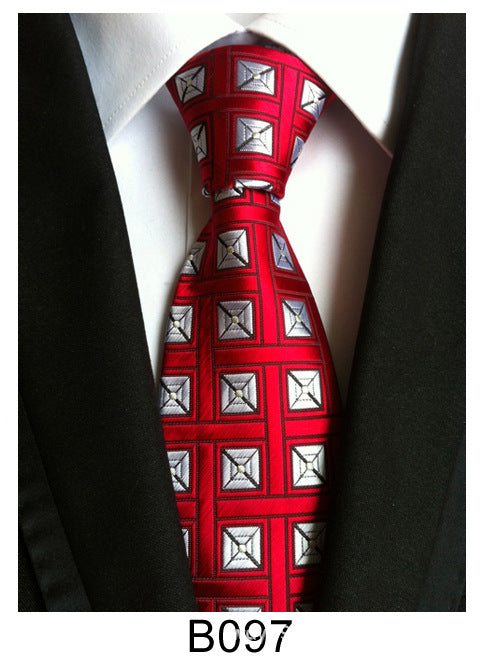 Gravata Jacquard Poliéster Masculina