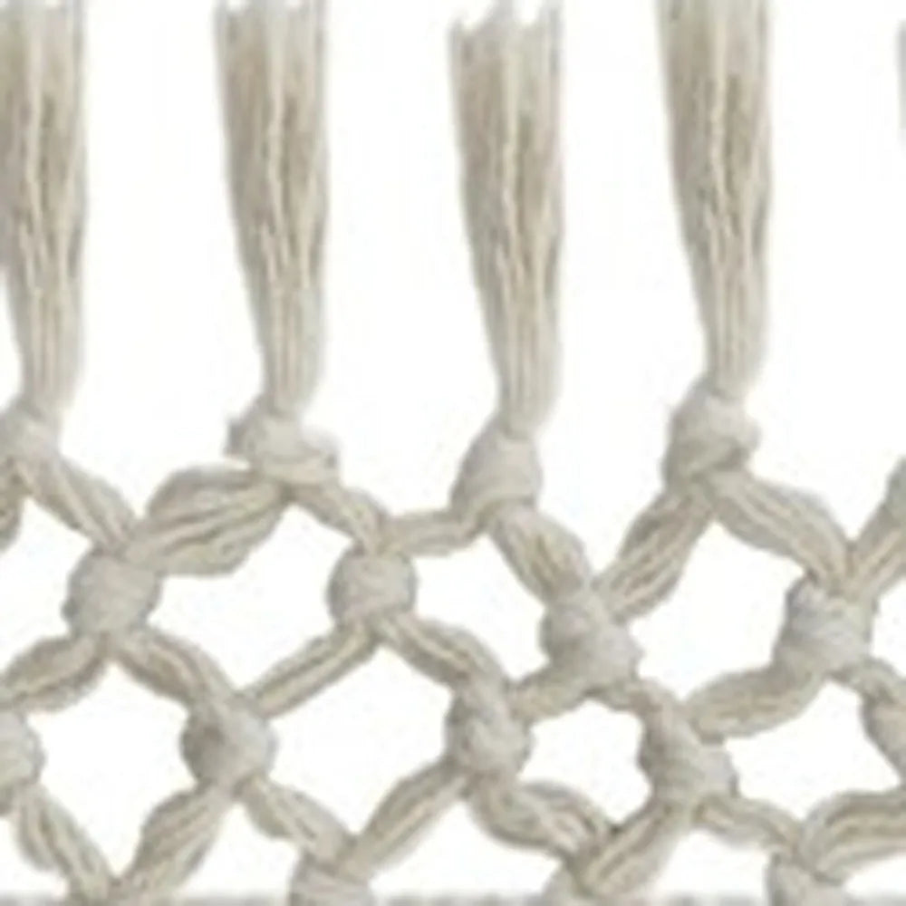 HMS 50\" X 60\" Gray Woven Cotton Herringbone Throw Blanket with Tassels