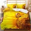 3D Printed Microfiber Rainbow Butterfly Bedding Set for Girls Boys Children Solid Pattern with Polyester Filling