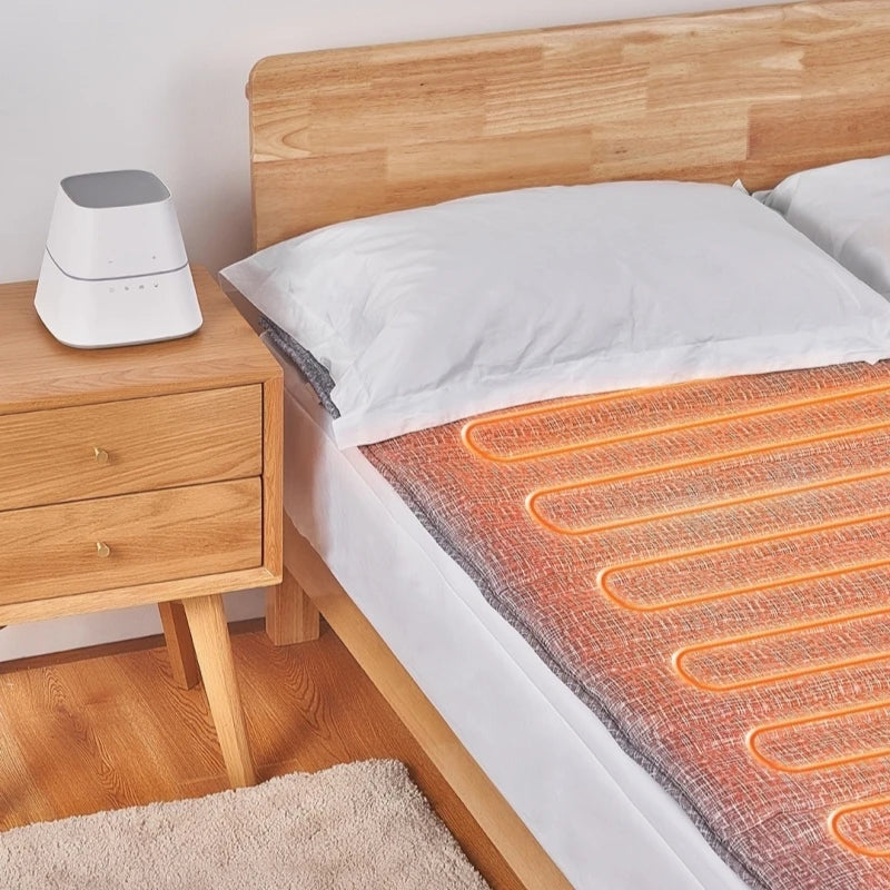 Lonmon N1912 Smart PTC Heating Polyester Winter Electric Mattress Pad Heated Blanket Remote Control Fast Heating for Household