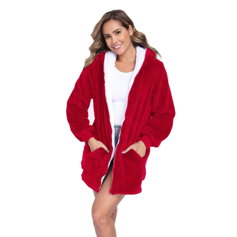 Hoodie Full Zip Feminino Oversized 300gsm