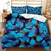 3D Printed Microfiber Rainbow Butterfly Bedding Set for Girls Boys Children Solid Pattern with Polyester Filling