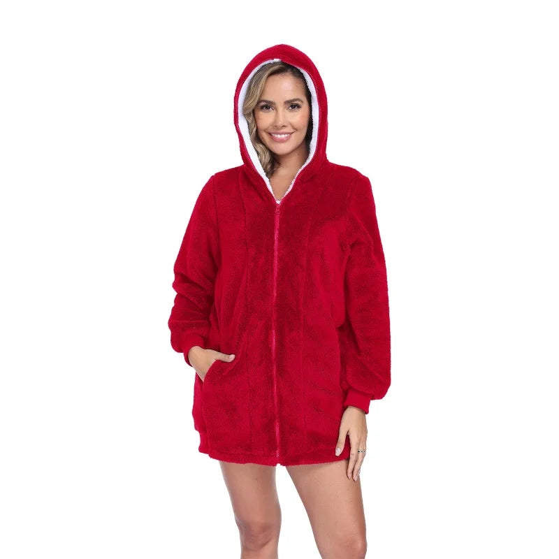 Hoodie Full Zip Feminino Oversized 300gsm