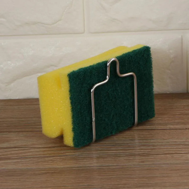 1/2/3Pcs Stainless Steel Suction Cup Drain Rack Sponge Holder Brush Soap Dishwashing Liquid Drainer Kitchen Sundries Organizers
