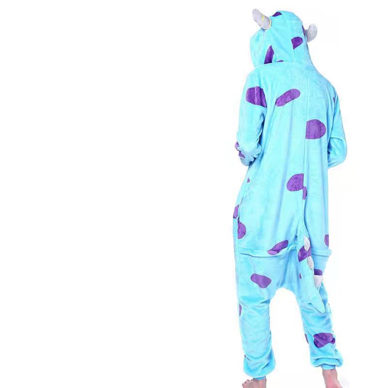 Cross-Border Cartoon One-Piece Pajamas Animal Flannel Winter Thickened Cross-Border Dinosaur Pegasus Tiger Unicorn