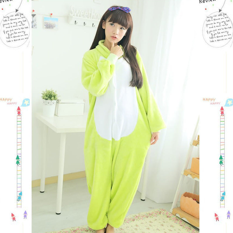 Cross-Border Cartoon One-Piece Pajamas Animal Flannel Winter Thickened Cross-Border Dinosaur Pegasus Tiger Unicorn