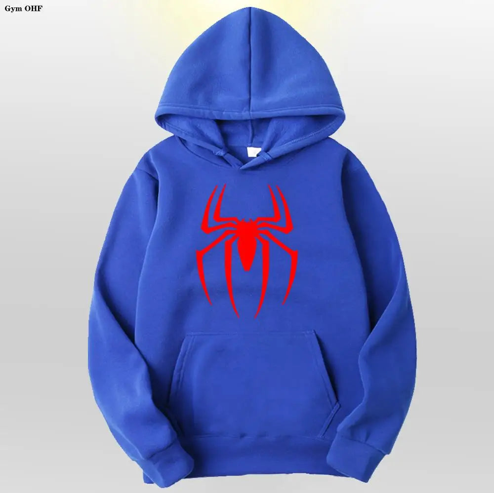 Spider Fashion Brand Men's Women's Hoodies Male Casual Sweatshirts Men's Hoodies High Quality Pullover Sweatshirt Tops Fleece