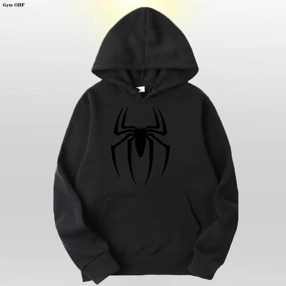 Spider Fashion Brand Men's Women's Hoodies Male Casual Sweatshirts Men's Hoodies High Quality Pullover Sweatshirt Tops Fleece