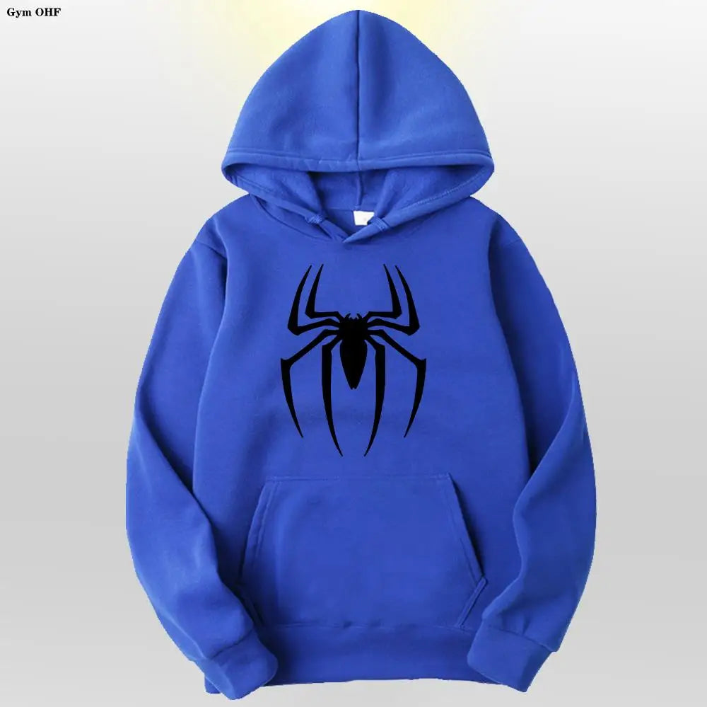 Spider Fashion Brand Men's Women's Hoodies Male Casual Sweatshirts Men's Hoodies High Quality Pullover Sweatshirt Tops Fleece