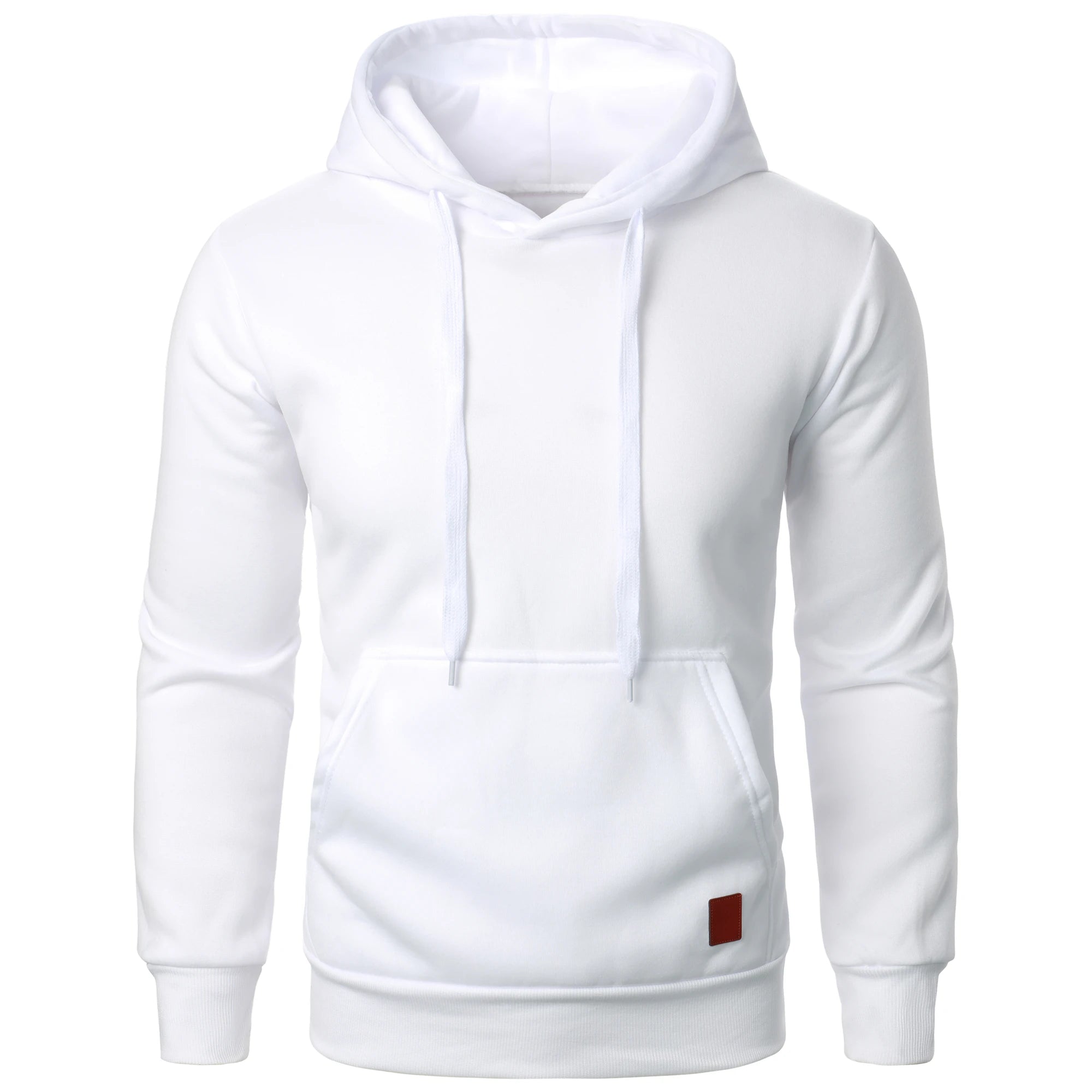 Men's autumn and winter solid color outdoor sports casual hoodie top