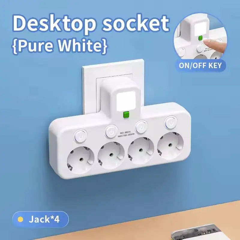 Filtro de Linha com Tomadas e Portas USB (Plug UE)