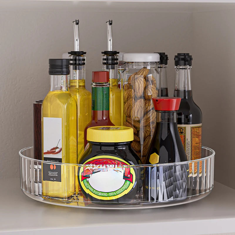 Bandeja Giratória 360° Lazy Susan para Geladeira e Cozinha