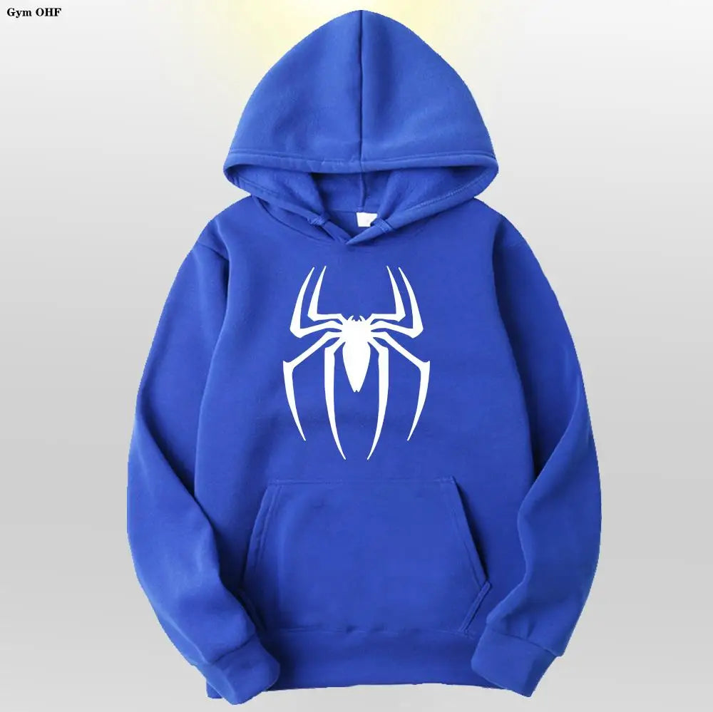 Spider Fashion Brand Men's Women's Hoodies Male Casual Sweatshirts Men's Hoodies High Quality Pullover Sweatshirt Tops Fleece