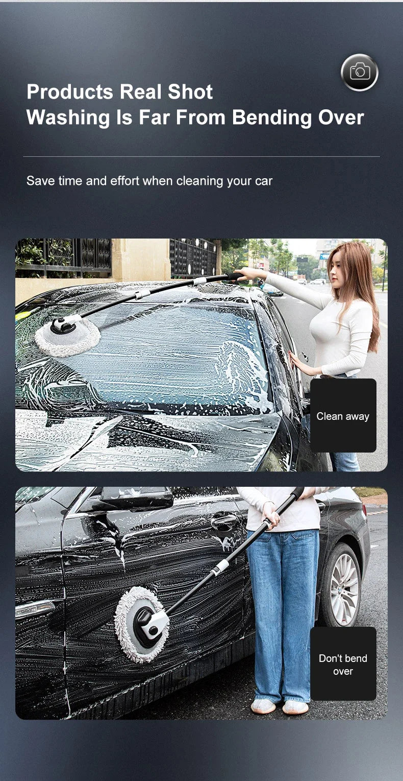 Escova para Lavagem de Carro com Cabo Telescópico