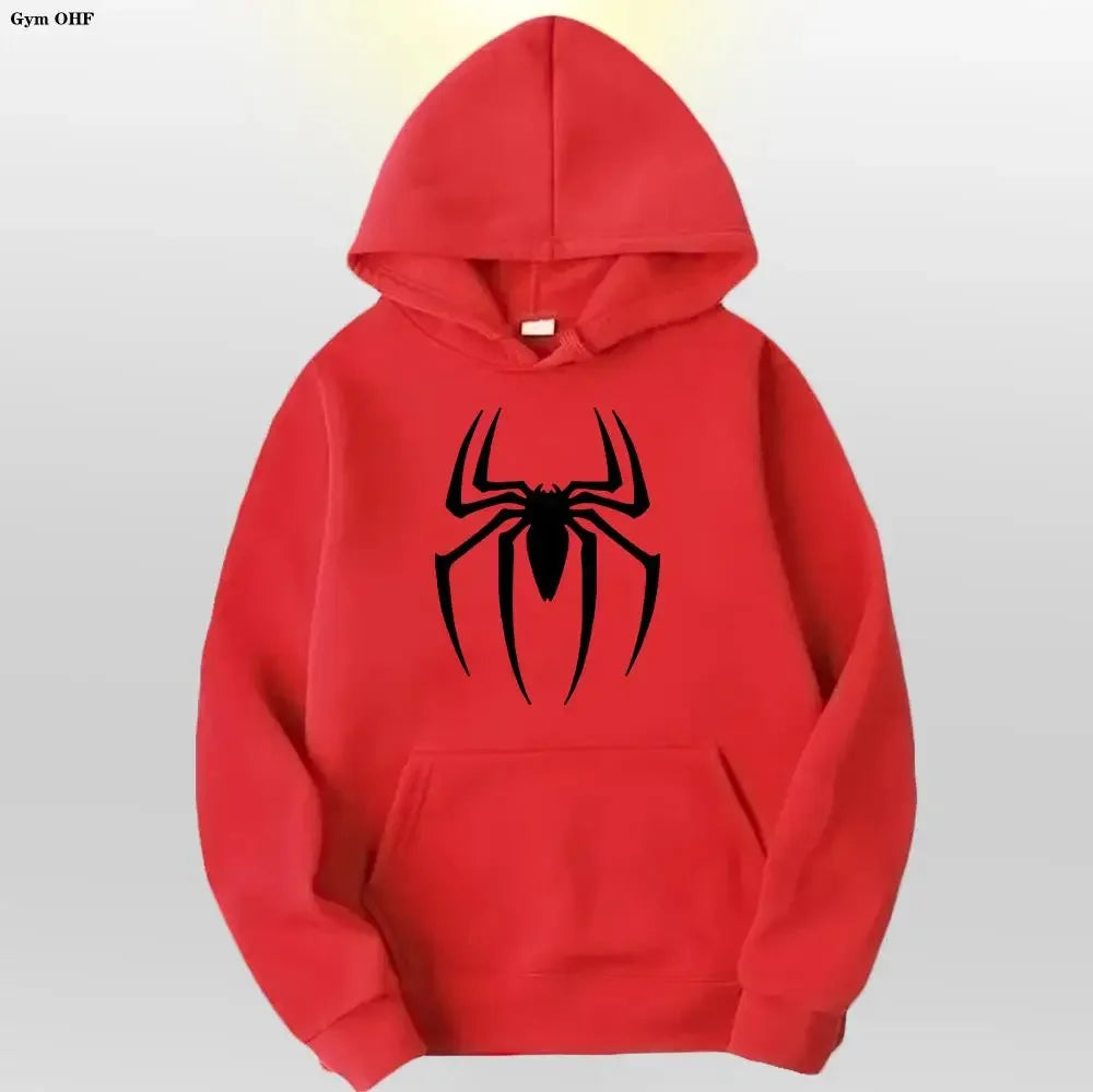 Spider Fashion Brand Men's Women's Hoodies Male Casual Sweatshirts Men's Hoodies High Quality Pullover Sweatshirt Tops Fleece