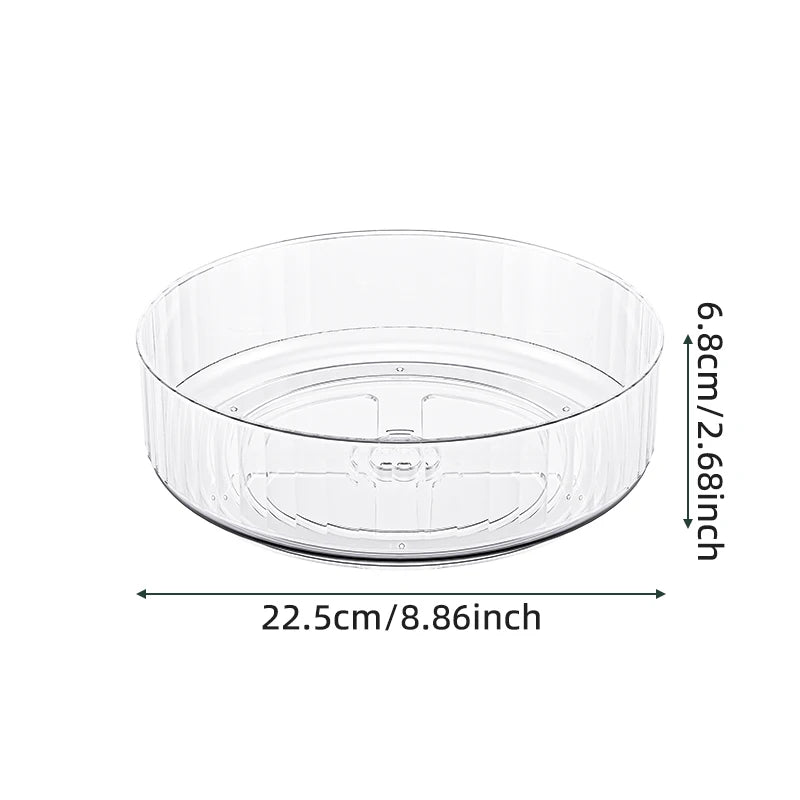 Bandeja Giratória 360° Lazy Susan para Geladeira e Cozinha
