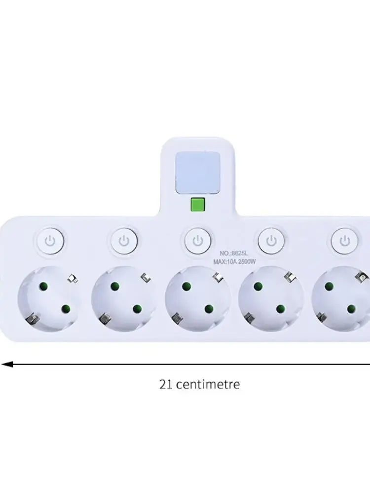 Filtro de Linha com Tomadas e Portas USB (Plug UE)
