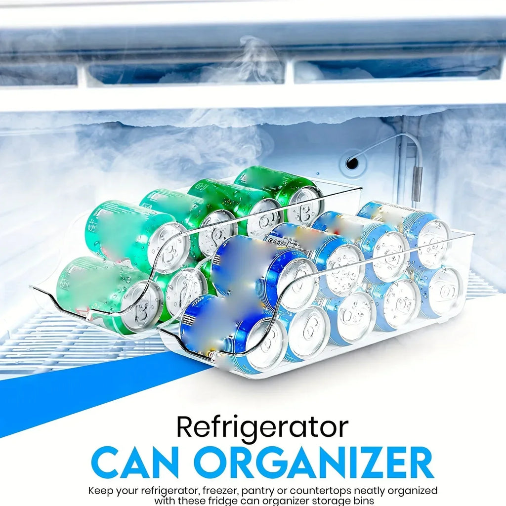 Organizador de Latas para Geladeira com Dispensador Automático