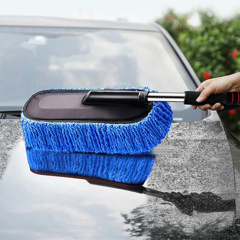 Mop de Microfibra para Lavagem de Carro com Cabo Extensível