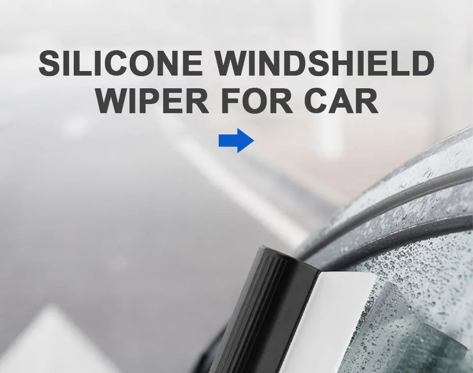 Rodo de Silicone Flexível para Limpeza de Vidros do Carro