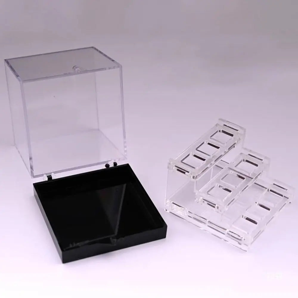 Acrylic Crystal Display Case Display Holder Organizers Stones Rocks Gemstones Collection Three-layer Display Rack Container