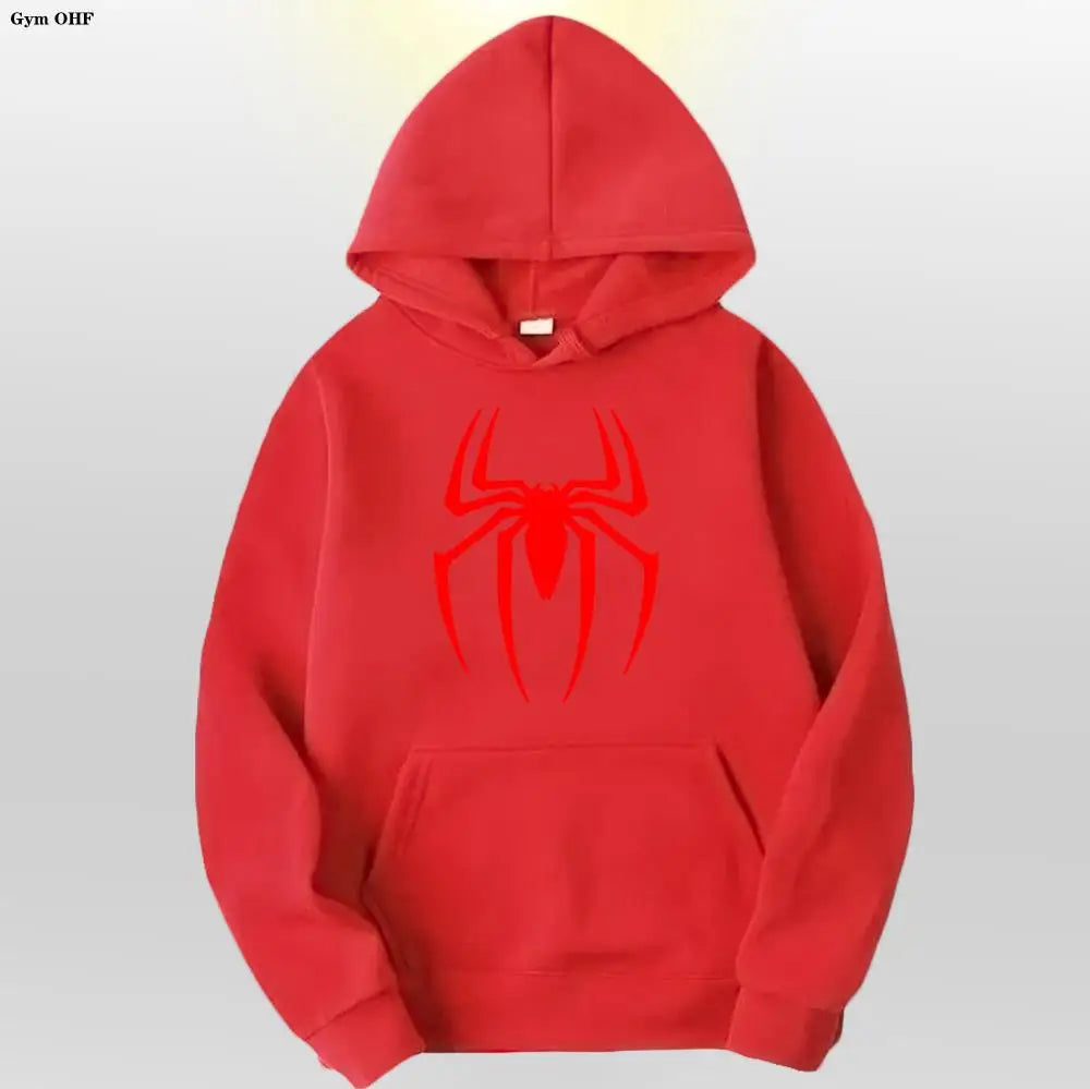 Spider Fashion Brand Men's Women's Hoodies Male Casual Sweatshirts Men's Hoodies High Quality Pullover Sweatshirt Tops Fleece