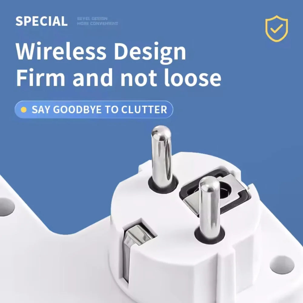 Filtro de Linha com Tomadas e Portas USB (Plug UE)