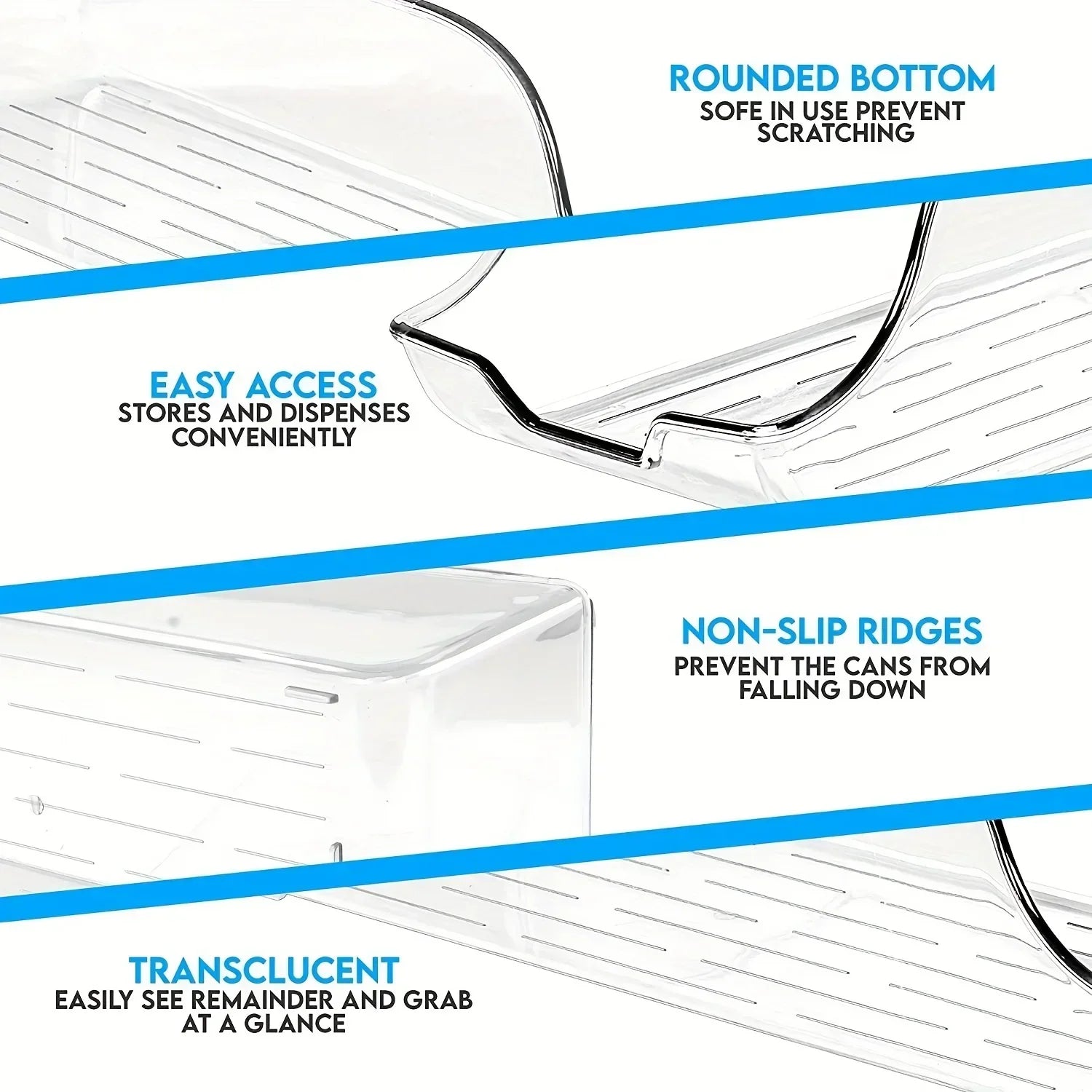 Organizador de Latas para Geladeira com Dispensador Automático