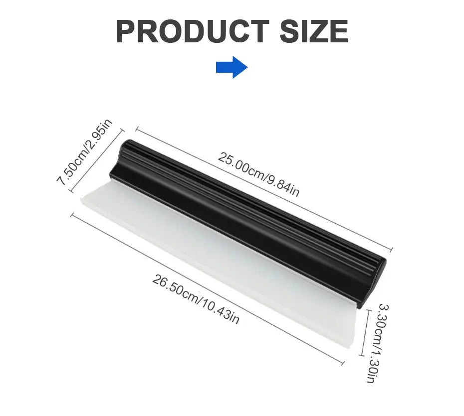 Rodo de Silicone Flexível para Limpeza de Vidros do Carro