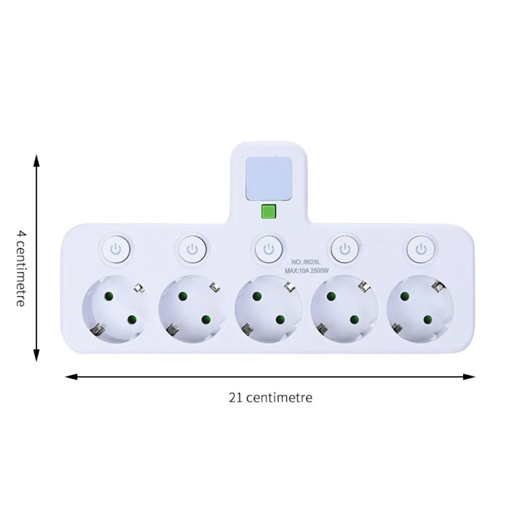 Filtro de Linha com Tomadas e Portas USB (Plug UE)