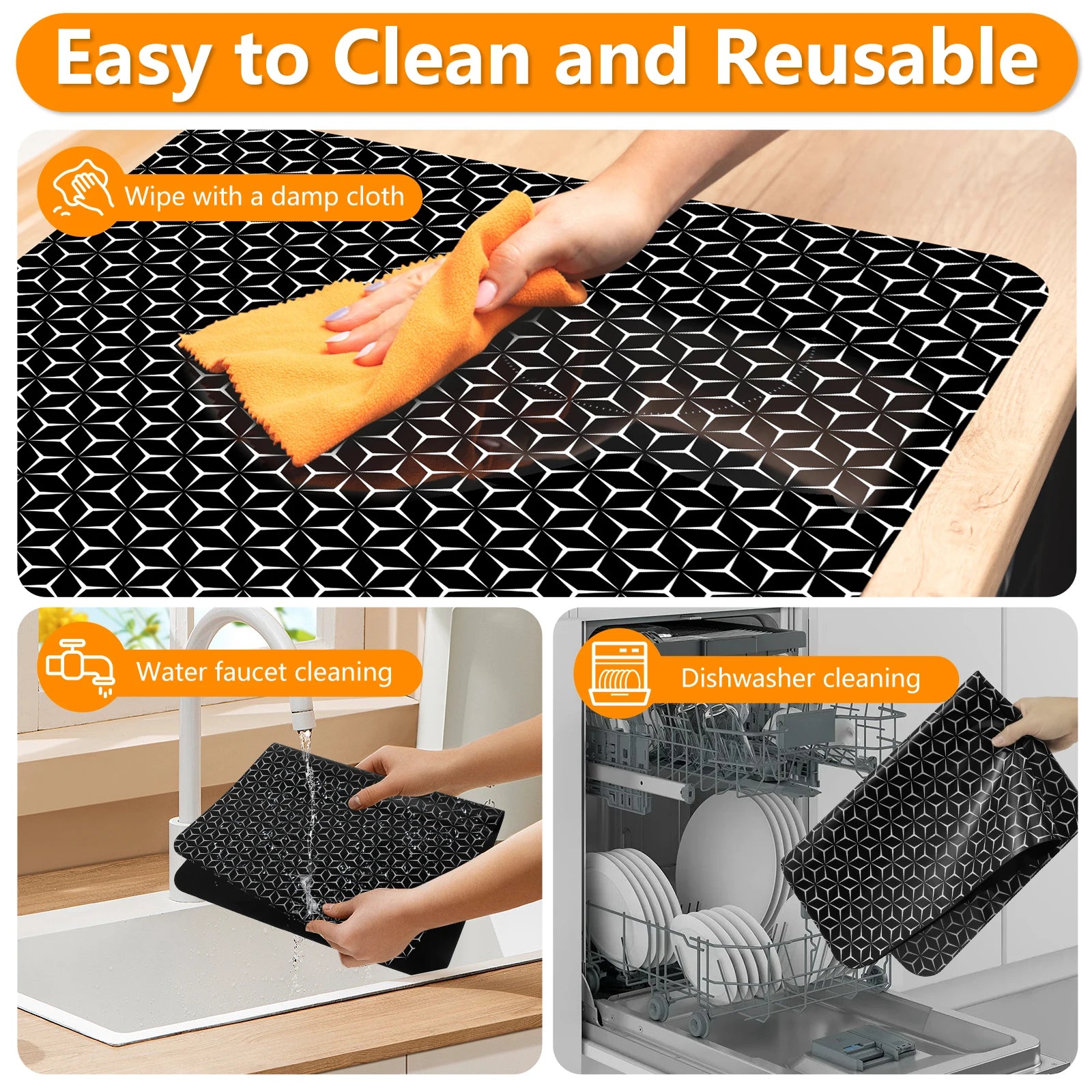 Silicone Induction Cooktop Mat Countertop Protector Scratch Induction Cover Kitchen Glass Ceramic Protector Kitchen Accessories