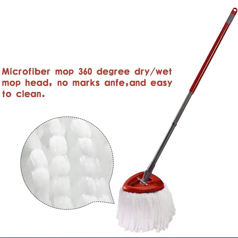 Refil de Microfibra para Mop Giratório Reutilizável