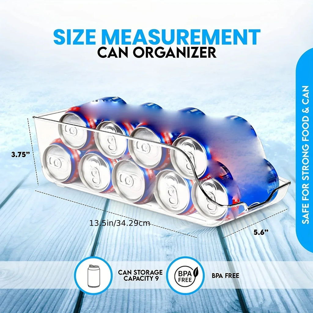 Organizador de Latas para Geladeira com Dispensador Automático
