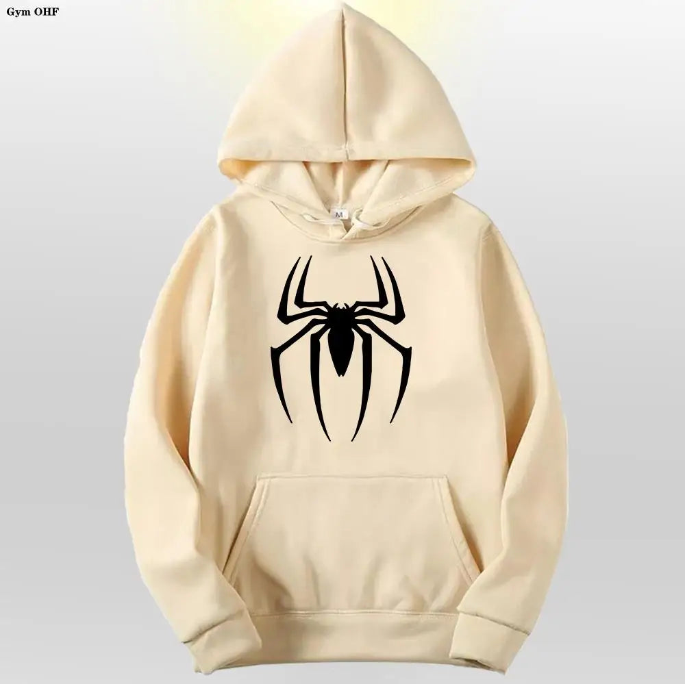 Spider Fashion Brand Men's Women's Hoodies Male Casual Sweatshirts Men's Hoodies High Quality Pullover Sweatshirt Tops Fleece