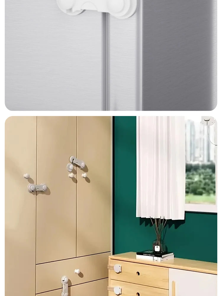 Trava de Segurança Infantil para Armários e Gavetas (10 un.)