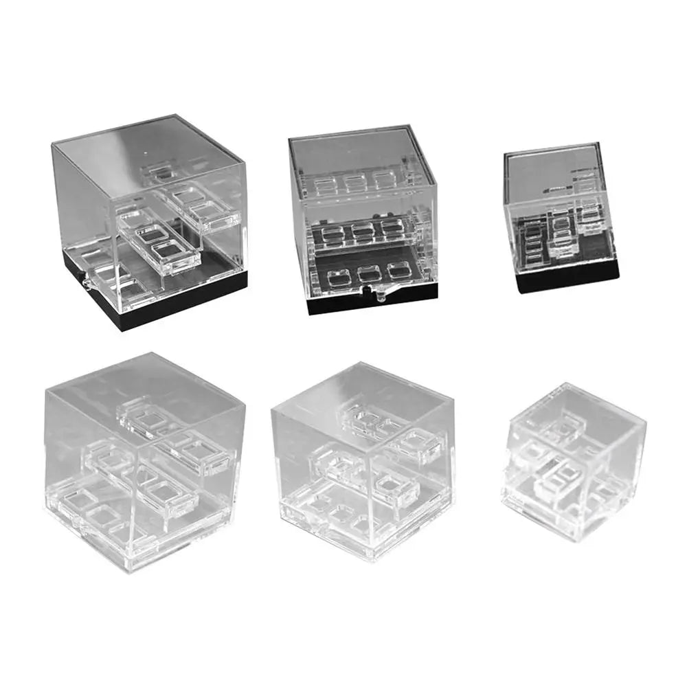 Acrylic Crystal Display Case Display Holder Organizers Stones Rocks Gemstones Collection Three-layer Display Rack Container