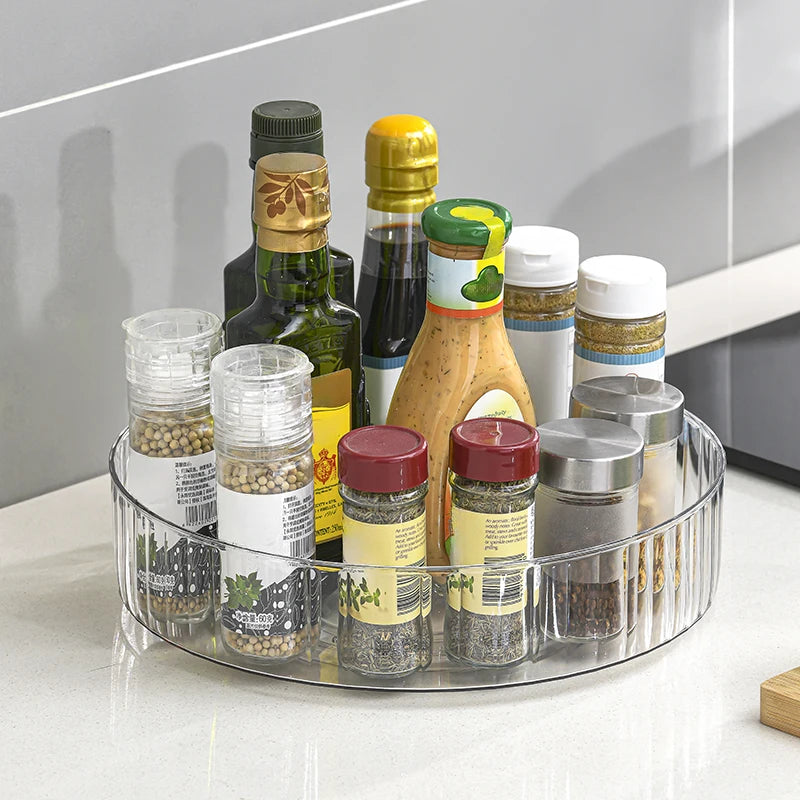 Bandeja Giratória 360° Lazy Susan para Geladeira e Cozinha