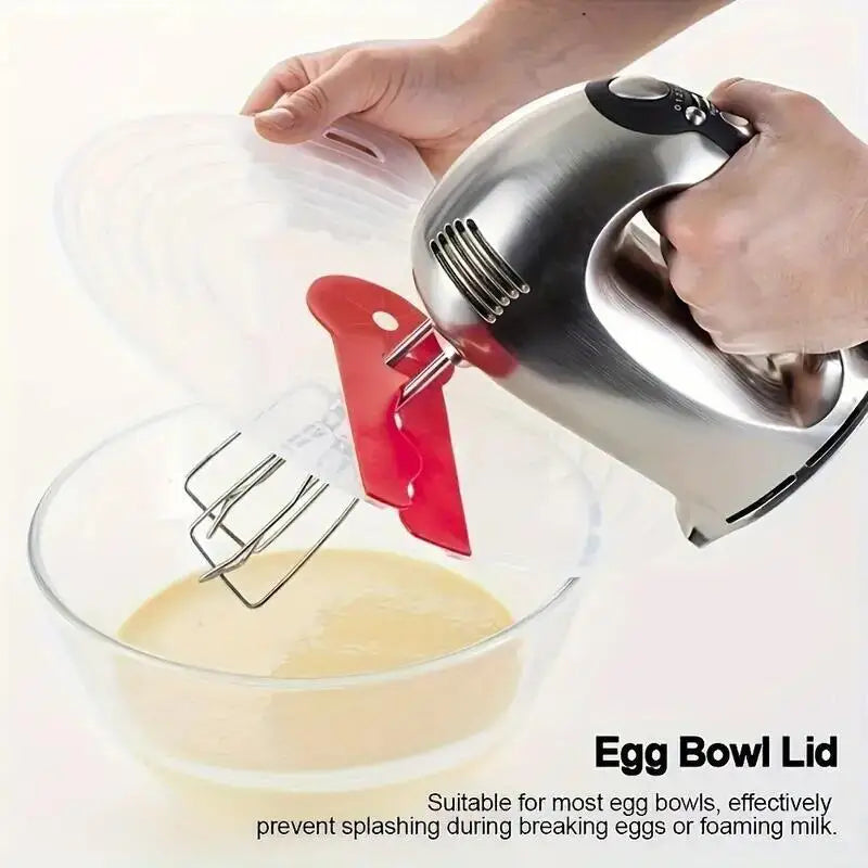 Beat Eggs Mixer Cover Mixer Splatter Guard Whisk Mixing Bowl Lid Silicone Anti Splash Cover Cooking Supplies for Kitchen