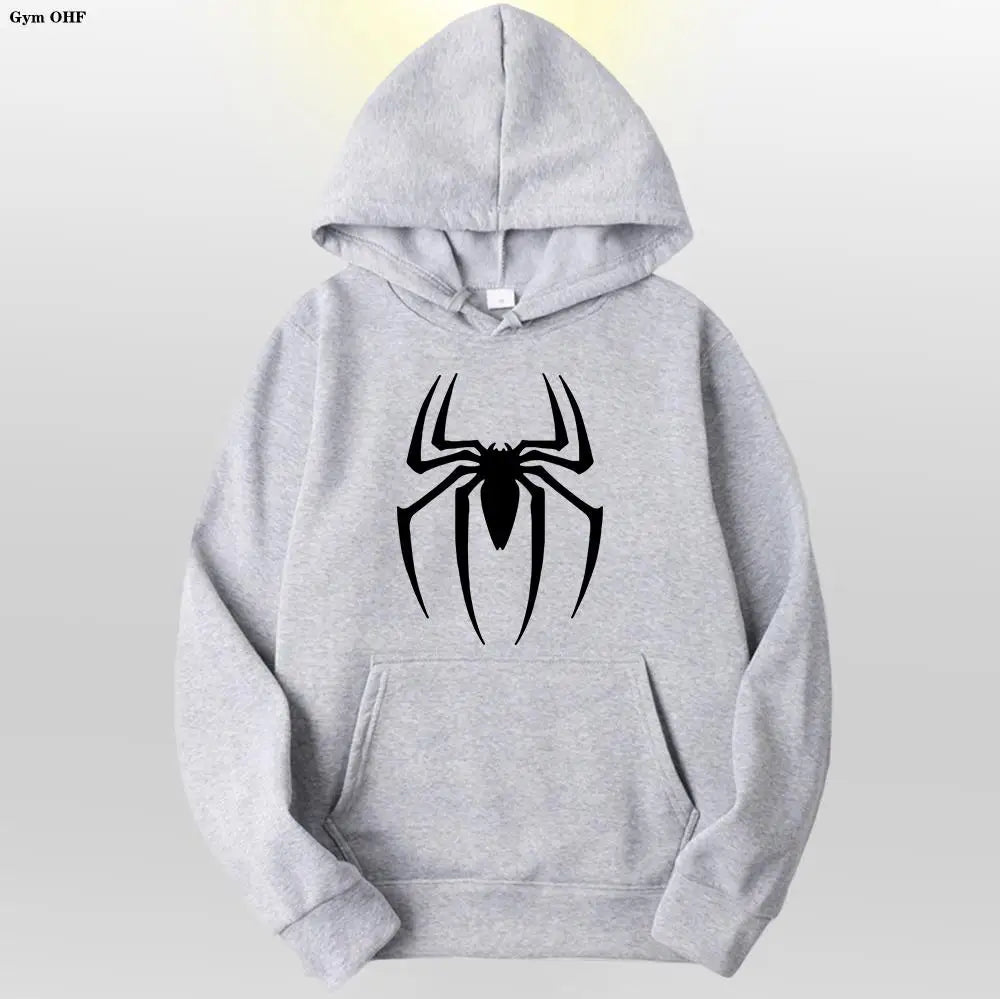 Spider Fashion Brand Men's Women's Hoodies Male Casual Sweatshirts Men's Hoodies High Quality Pullover Sweatshirt Tops Fleece