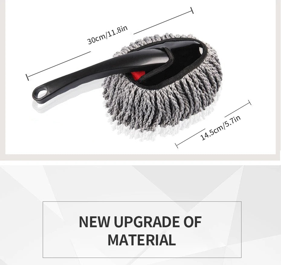 Mop de Microfibra para Lavagem de Carro com Cabo Extensível