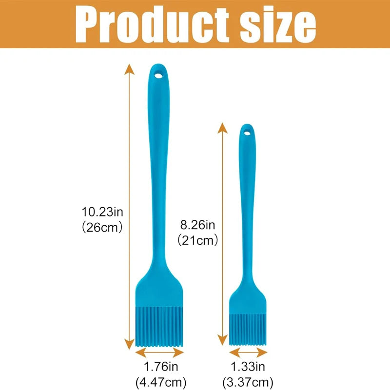 Silicone Oil Brush Basting Pastry Brush Heat Resistant Barbecue Brush Nonstick Butter Brush BBQ Cooking Baking Tool Oil Brush Se