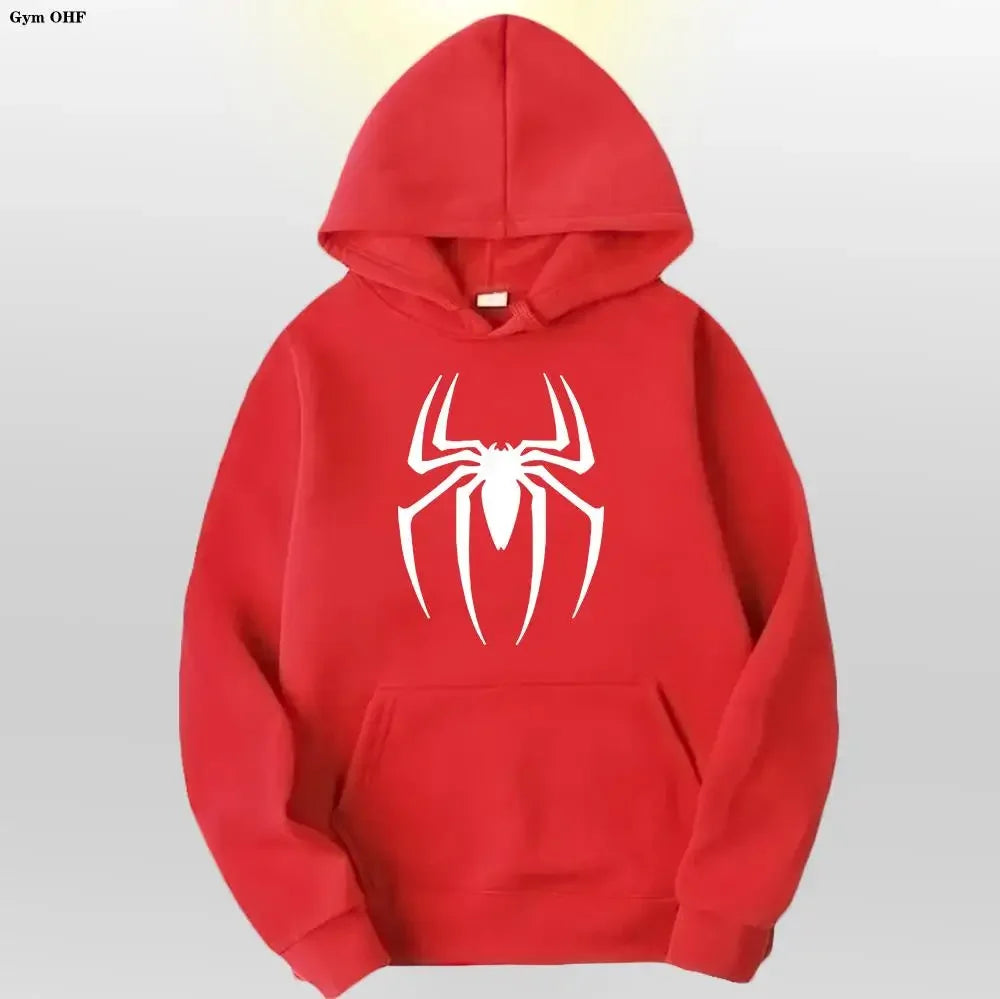 Spider Fashion Brand Men's Women's Hoodies Male Casual Sweatshirts Men's Hoodies High Quality Pullover Sweatshirt Tops Fleece