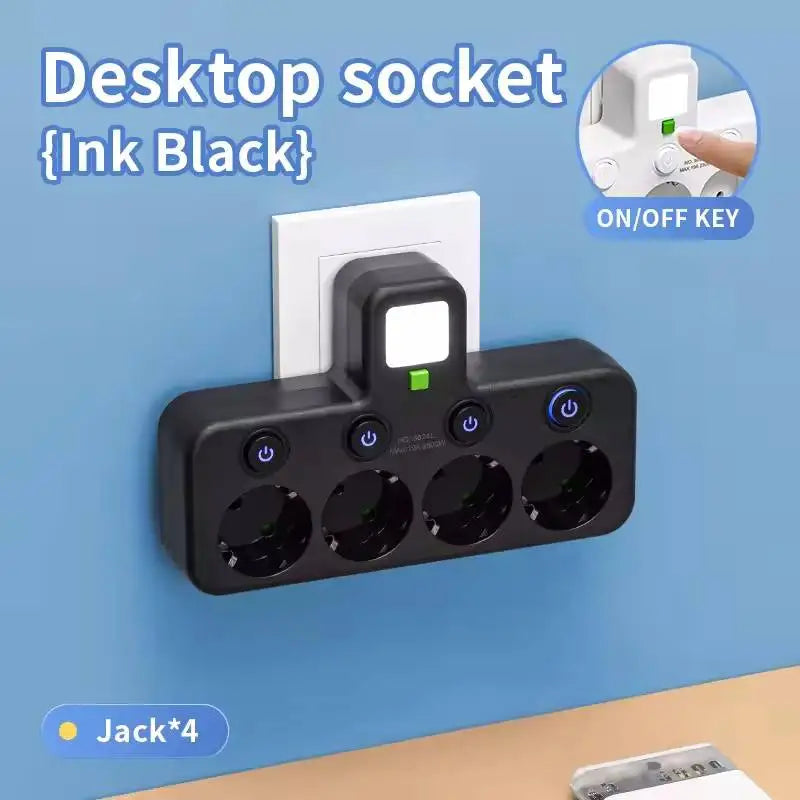 Filtro de Linha com Tomadas e Portas USB (Plug UE)