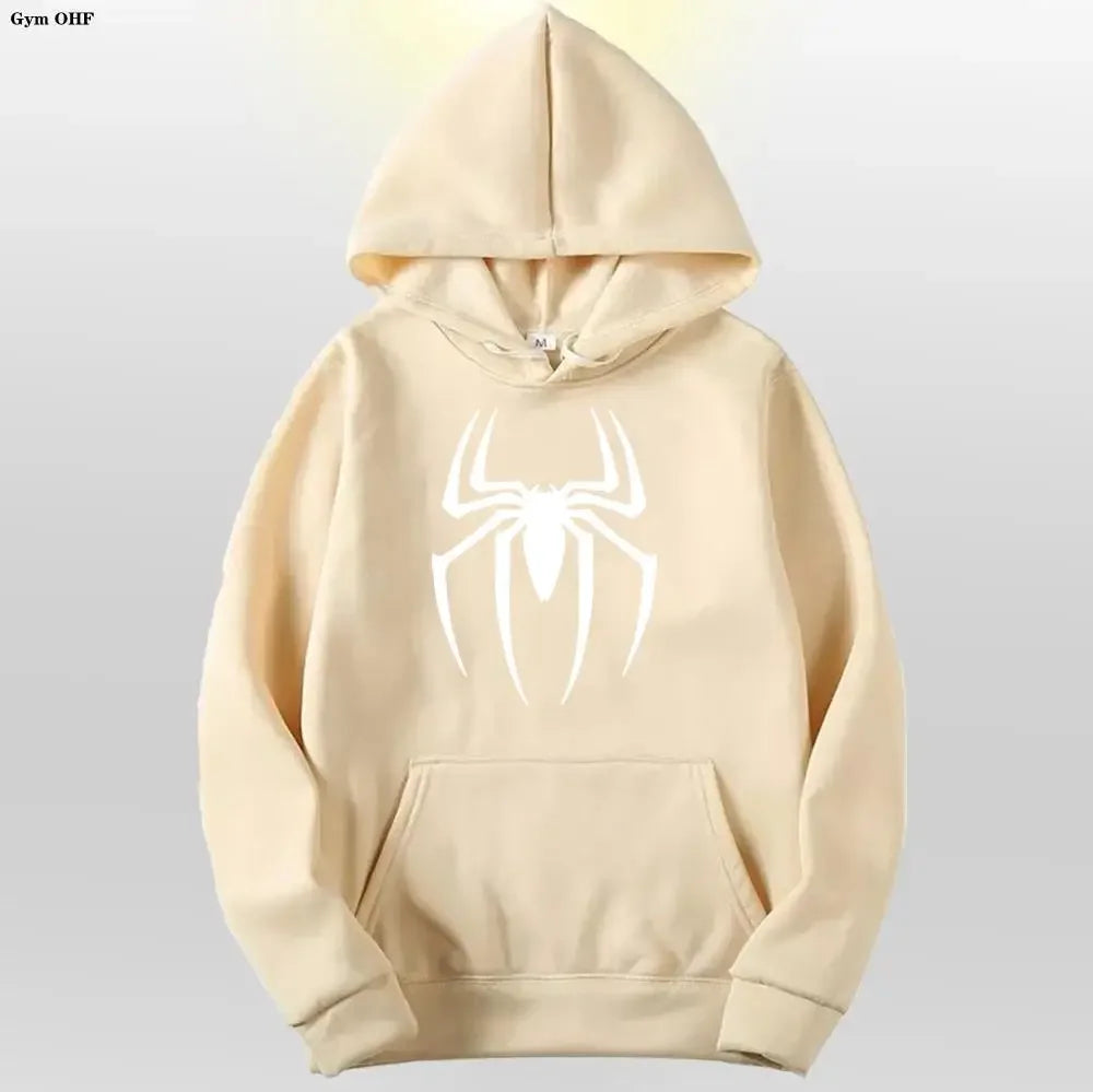 Spider Fashion Brand Men's Women's Hoodies Male Casual Sweatshirts Men's Hoodies High Quality Pullover Sweatshirt Tops Fleece