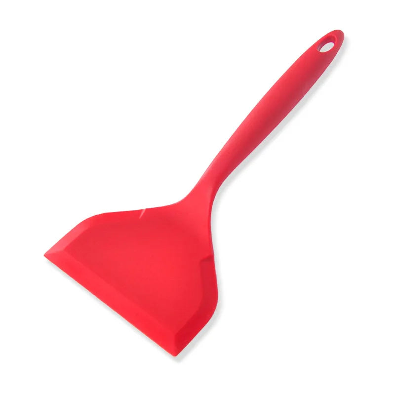 Pie Silicone Spatula Kitchen Non Stick Silicone Spatula High Temperature Resistant Beef Meat Egg Spatula Pizza Cooking Tools