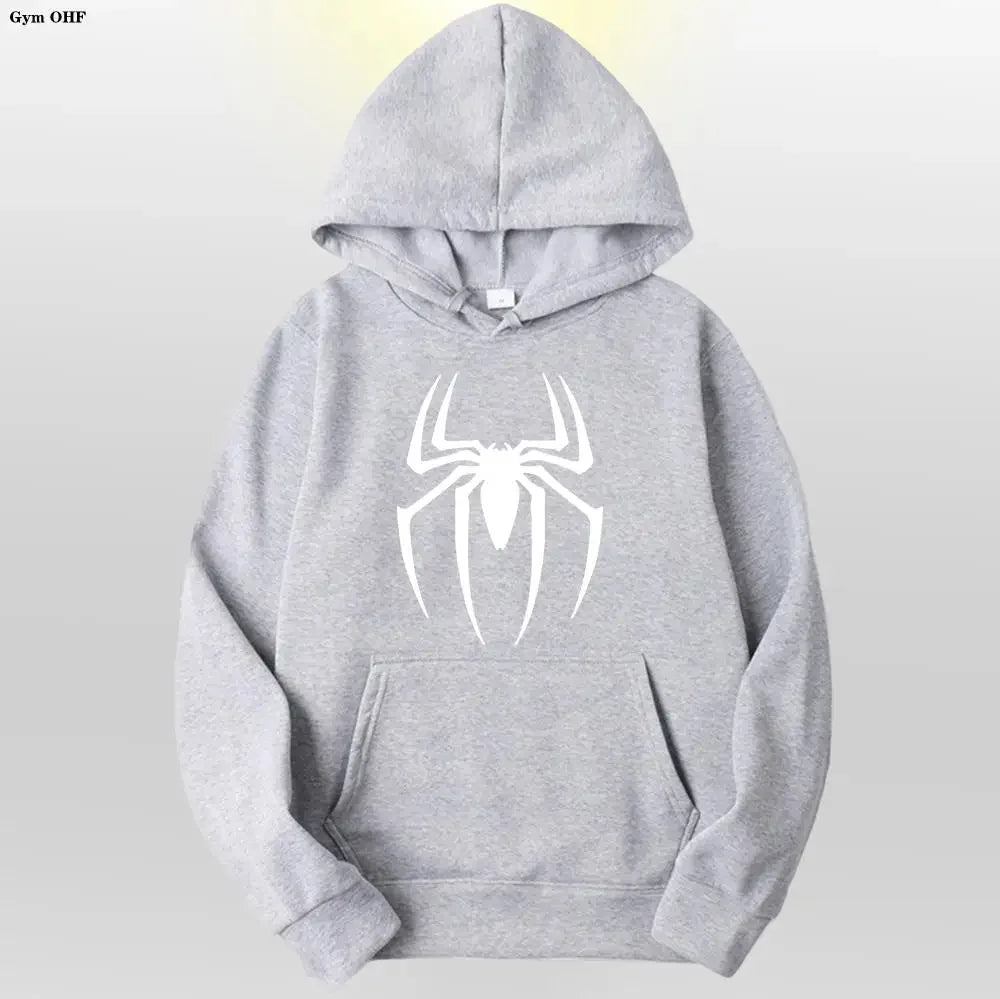 Spider Fashion Brand Men's Women's Hoodies Male Casual Sweatshirts Men's Hoodies High Quality Pullover Sweatshirt Tops Fleece