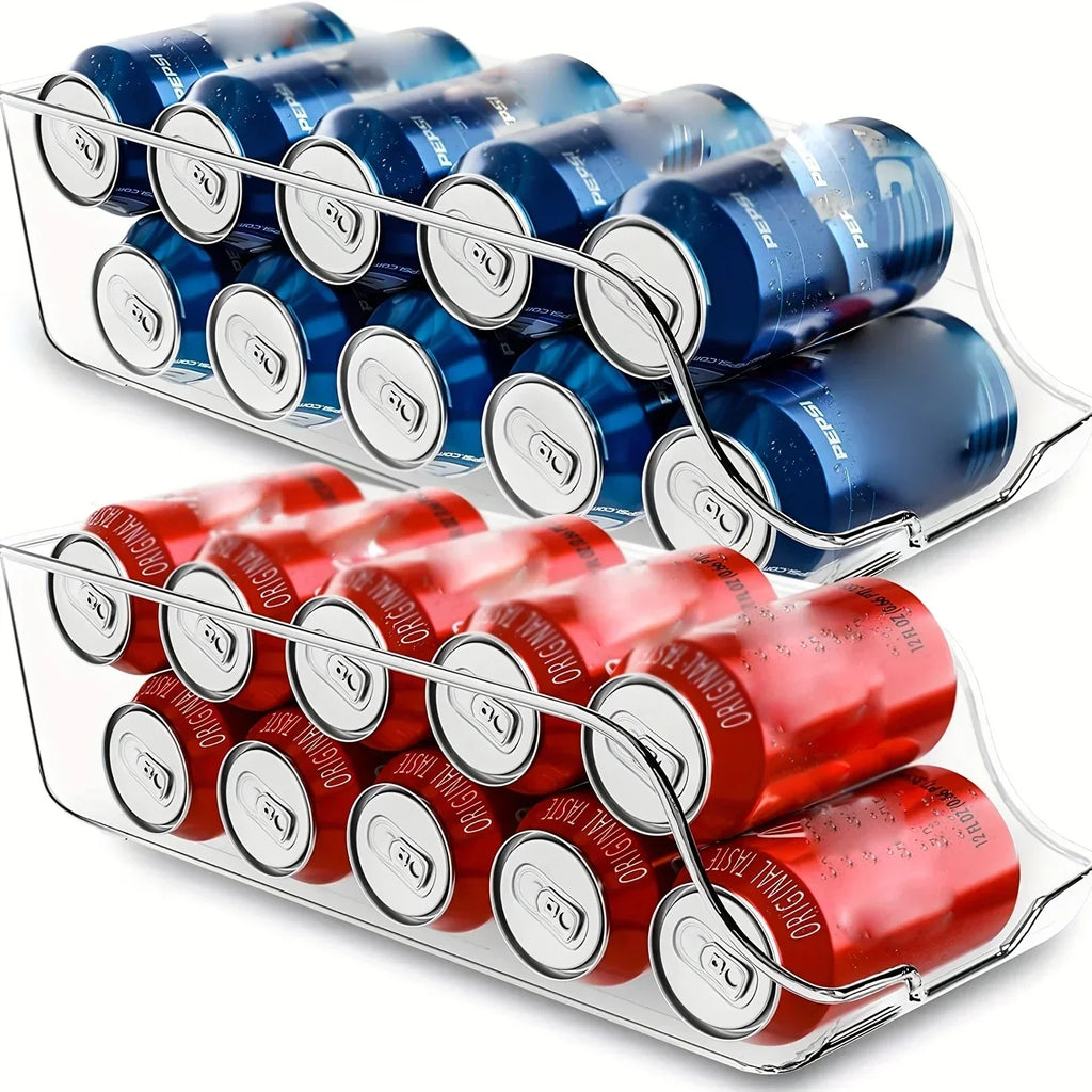 Organizador de Latas para Geladeira com Dispensador Automático