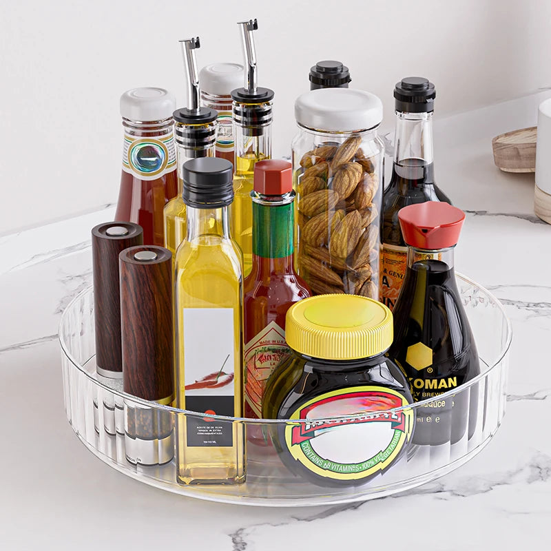 Bandeja Giratória 360° Lazy Susan para Geladeira e Cozinha