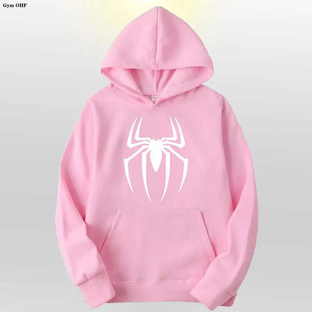 Spider Fashion Brand Men's Women's Hoodies Male Casual Sweatshirts Men's Hoodies High Quality Pullover Sweatshirt Tops Fleece