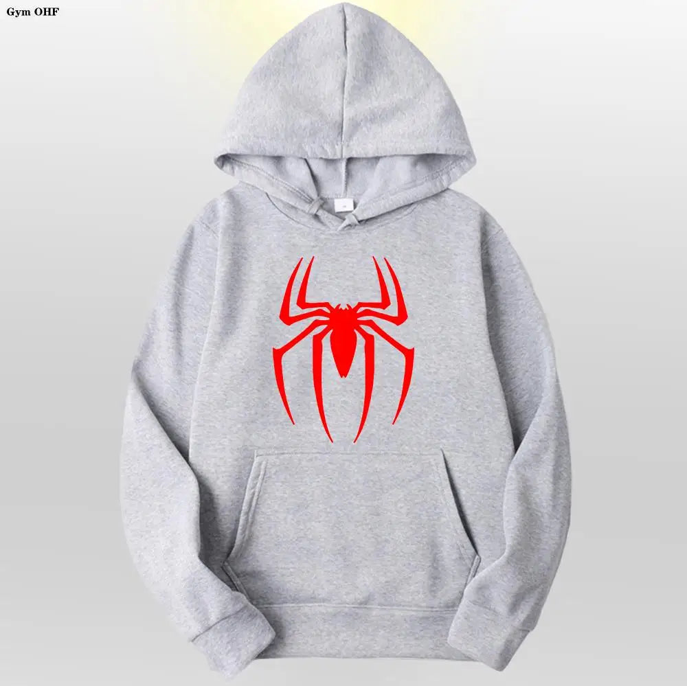 Spider Fashion Brand Men's Women's Hoodies Male Casual Sweatshirts Men's Hoodies High Quality Pullover Sweatshirt Tops Fleece
